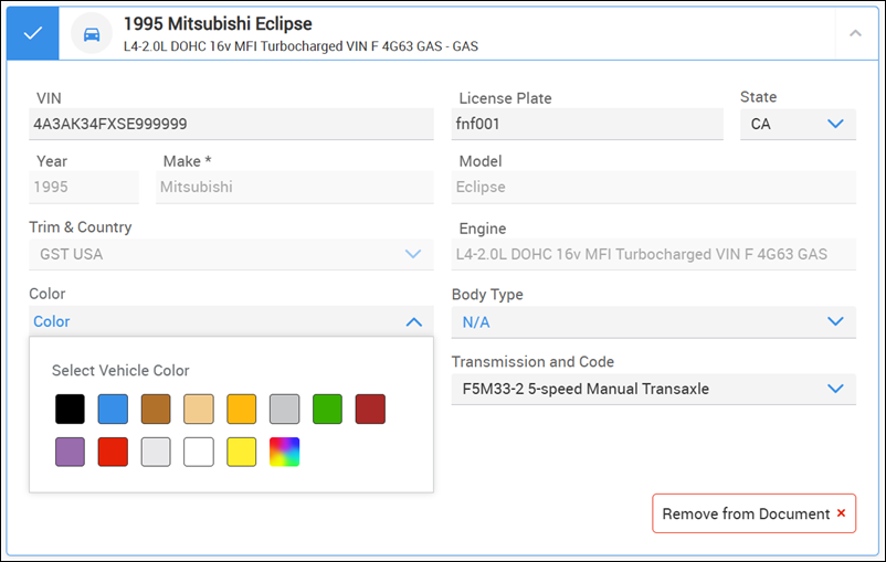 vehicle color picker